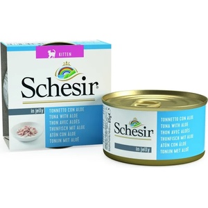 Schesir Nature In Jelly Kitten Tuna with aloe с риба тон и алое в желе, за котенца от 1 до 12 месеца 85gr