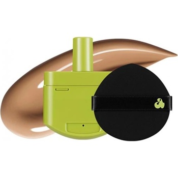 Unleashia Фон дьо тен Satin Wear Healthy-Green, 29N, пълнител, 15 g + Гъба за грим