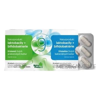 NaturProdukt laktobacily + bifidobaktérie 9 kmeňov 20 miliárd 15 ks
