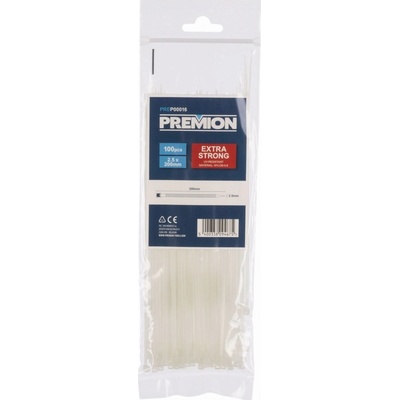 PowerPlus PREP00016 Stahovací pásky 2,5 x 200mm 100ks