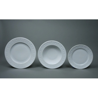 Moritz Zdekauer Talířová souprava porcelánová bílá 18 dílná