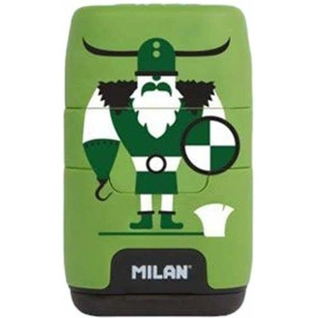 MILAN Острилка Vikings Compact, двойна, с гума, цвят асорти (1015200214)