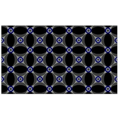 Déco Design Imperial Retro modrá/černá 60 x 90 cm