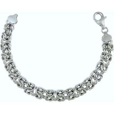 INFINITYSILVER Strieborný náramok kráľovský širší 138013019
