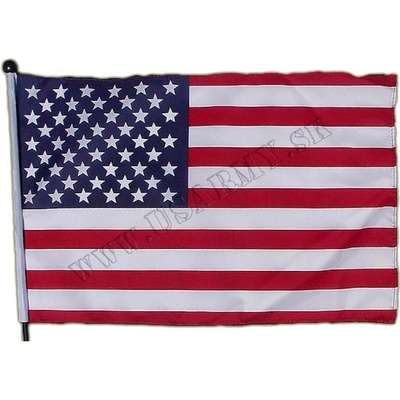 VLAJKA USA 45 x 30 CM NA TYČKE Z PLASTU