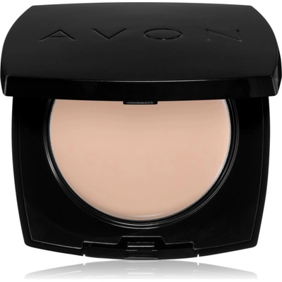 Avon True Colour крем фон дьо тен с пудра ефект цвят 125G Warm Ivory 9 гр