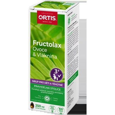Ortis Laboratoires Fructolax Ovocie a vláknina SIRUP 250 ml