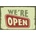 Ceduľa We Are Open