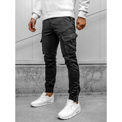 Bolf pánské textilní jogger kapsáče 77322A Černé