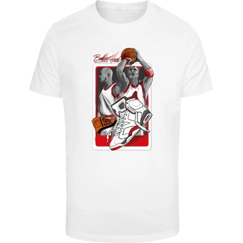Mister Tee Тениска Ballin Hard 1991 Tee white XXLUB-MT2359-00220 - Тъмносив, размер 5XL