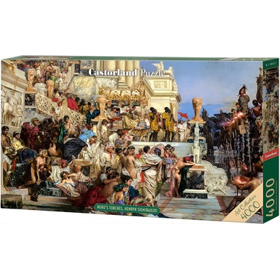 Castorland Панорамен пъзел Castorland от 4000 части - Факлите на Нерон (C-400423-2)