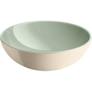 Emile henry (Франция) Керамична купа за салата emile henry individual salad bowl - Ø15.5 см - цвят мента и екрю (eh 2116-v7)