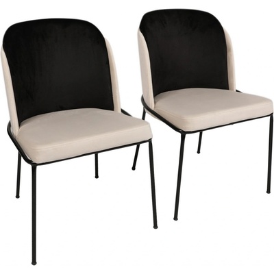 Kalune Design Dore čierna / krémová 2 ks