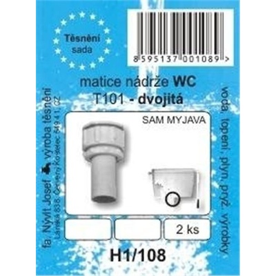 TĚSNĚNÍ NÝVLT s.r.o. SADA - těsnění k WC T101 - dvojitá - H1/108