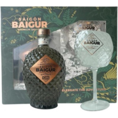 Saigon Baigur Dry Gin 43% 0,7 l (dárkové balení 2 sklenice)