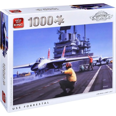 King Пъзел King от 1000 части - USS Forrestal, Айвън Бериман