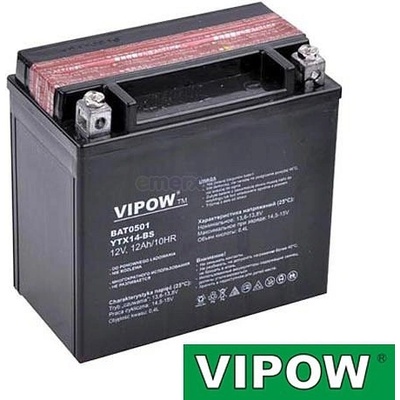Vipow Baterie motocyklová 12V / 12Ah
