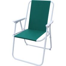 Rulyt Skladacia stolička Camping zeleno-biela