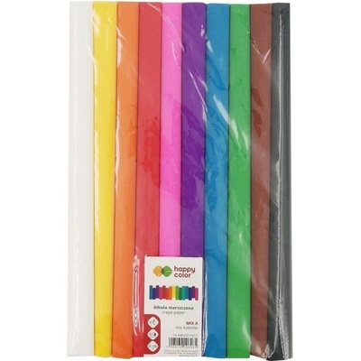 happy color Krepový papír sada barevný mix 10ks – Zboží Dáma