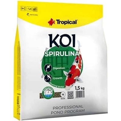 Tropical Koi Spirulina Pellet M 5 l 1,5 kg