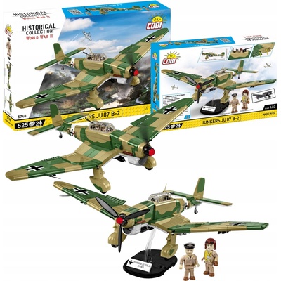 COBI 5748 World War II Německý střemhlavý bombardér Junkers JU-87 B-2 Stuka TROP – Zboží Dáma