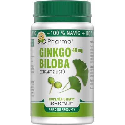 BIO-Pharma Ginkgo Biloba extrakt 40mg 90+90 tablet