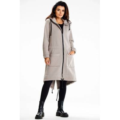 Infinite You Woman's Zip-up hoodie M333 Grey