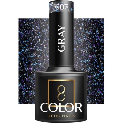 Ocho Nails lak na nechty sivý 607 5 g