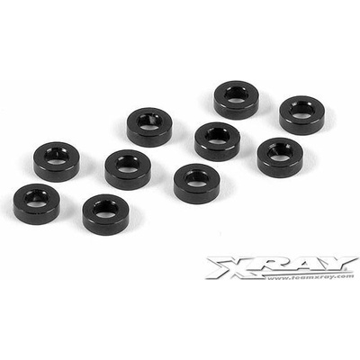 Xray ALU SHIM 3x6x2.0 MM BLACK 10