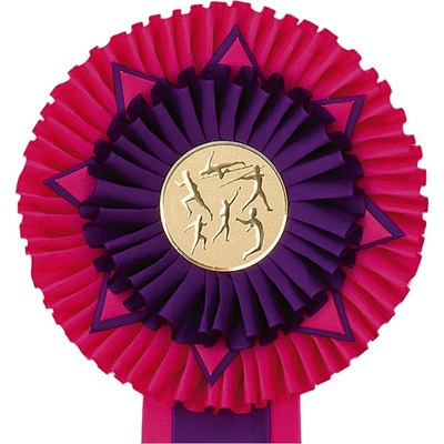 Kokarda třířadá RŮŽICE průměr 16 cm – Zboží Dáma