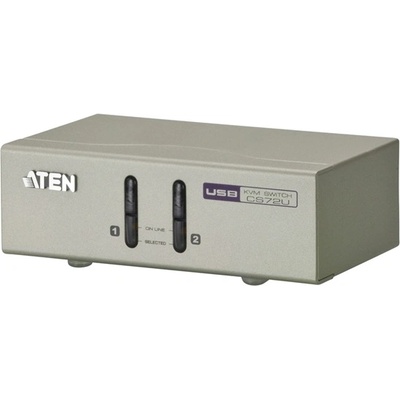 ATEN kvm превключвател usb vga, 2 порта - cs72u cs72u-a7 (cs72u-a7)
