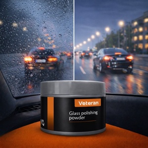 GlassClearPowder Прах за полиране на автомобилни стъкла, премахване на маслен филм и фини драскотини - GlassClearPowder