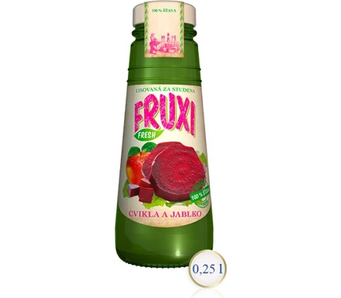 Fruxi jablko cvikla 100% šťava 250 ml