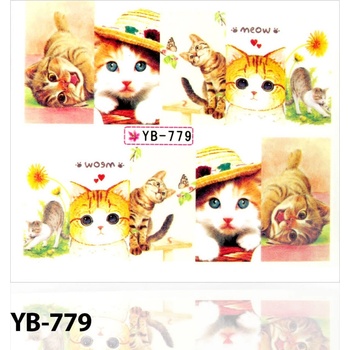 Vodolepky na nechty Mačky YB 779