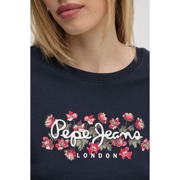 Pepe Jeans Памучна тениска Pepe Jeans GINNY в тъмносиньо PL505945 (PL505945)