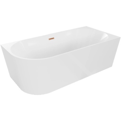 Mexen Mia 170x80 cm right white/brushed copper (52691708000P-65)