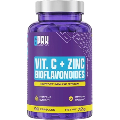 6PAK Nutrition Vitamin C + Zinc & Bioflavonoids [90 капсули]