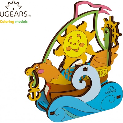 Ugears 20005 Loďka postav a vymaľuj