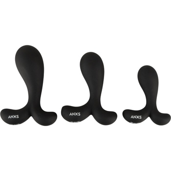 Anos - комплект анални тренировъчни плъгове (черни)