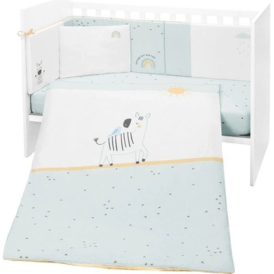 KikkaBoo Бебешки спален комплект 6 части 60/120 Stripy Friends (kikka-41101060137)