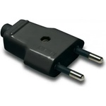 Famatel 1001-n 10a-250v черен незаземен щепсел (1001-n)