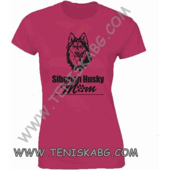 Image 1 of Fruit of the Loom Тениска - Husky mom