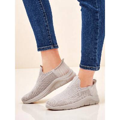 Resti Slip-on women's fabric sports shoes Secat šedá