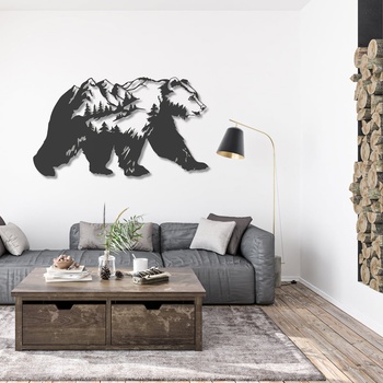 Decono Метална Декорация Горска Мечка