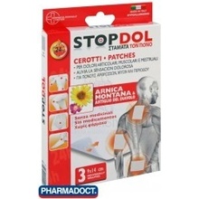 STOPDOL Náplasti na zmiernenie bolesti 9 x 14 cm 3 ks