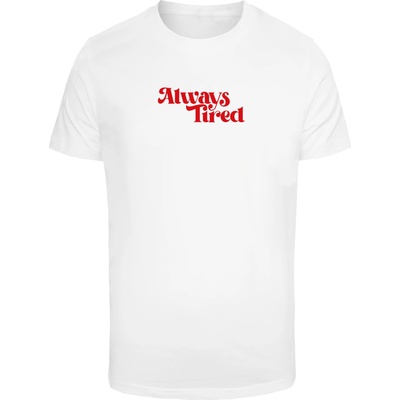 Mister Tee Тениска Always Tired Tee white XXLUB-MT3035-00220 - Тъмносив, размер S
