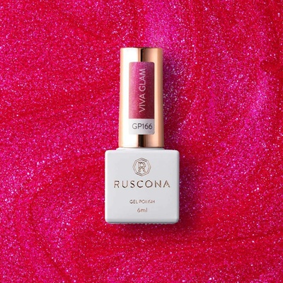 Ruscona gel lak VIVA GLAM 166 6 ml