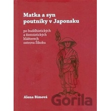 Matka a syn poutníky v Japonsku