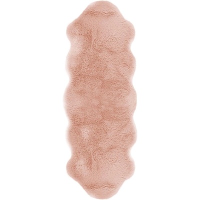 Tiseco Home Studio Розова изкуствена кожа Агнешка кожа, 60 x 180 cm - Tiseco Home Studio (3432PINK)