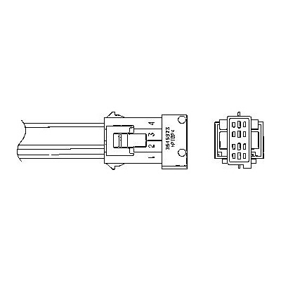 Lambda sonda NGK OTA4F-3C1